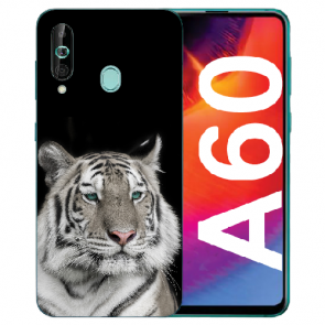 Silikon TPU Case Schutzhülle für Samsung Galaxy A60 mit Tiger Bilddruck