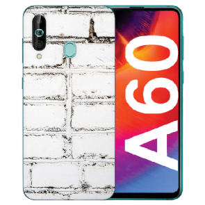 Samsung Galaxy A60 Silikon TPU Hülle mit Fotodruck Weiße Mauer Case