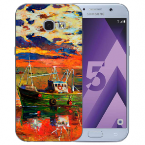 Samsung Galaxy A3 (2017) Silikon TPU Handy Hülle mit Bilddruck Gemälde