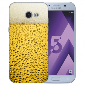 Samsung Galaxy A3 (2017) Silikon TPU Handy Hülle mit Bilddruck Bier