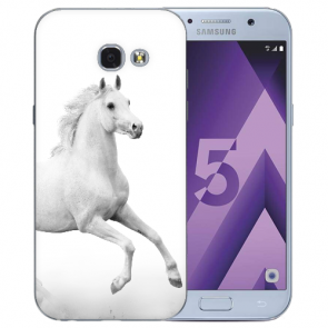 Samsung Galaxy A3 (2017) Silikon Schutzhülle mit Pferd Namen Bilddruck
