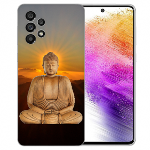 TPU Silikoncover Fotodruck Frieden buddha für Samsung Galaxy A73 (5G)