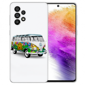 TPU Silikoncover Case für Samsung Galaxy A73 (5G) Hippiebus Bilddruck 