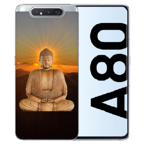 Samsung Galaxy A80 Silikon TPU mit Frieden buddha Bilddruck 