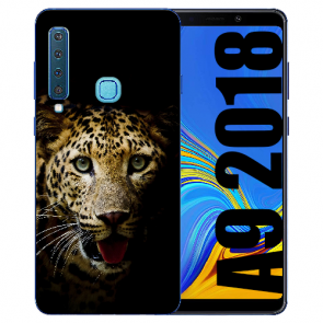 Silikon TPU Hülle für Samsung Galaxy A9 (2018) mit Leopard Bilddruck