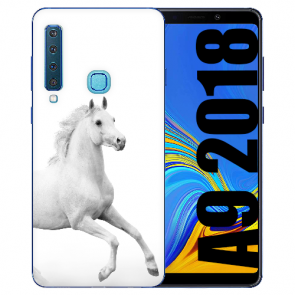 Silikon TPU Schutzhülle für Samsung Galaxy A9 (2018) mit Pferd Bilddruck