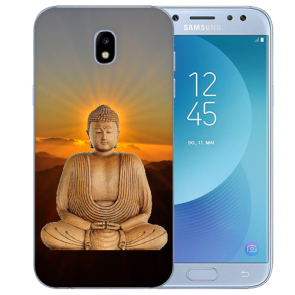 Samsung Galaxy J3 (2017) TPU Silikon Hülle mit Fotodruck Frieden buddha