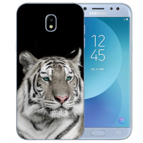 Schutzhülle TPU-Silikon mit Fotodruck Tiger für Samsung Galaxy J3 (2017)