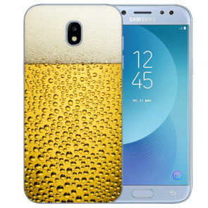 Samsung Galaxy J3 (2017) TPU-Silikon Hülle mit Fotodruck Bier
