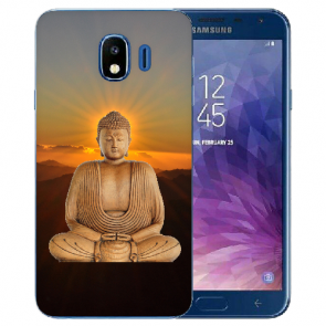 Samsung Galaxy J4 (2018) Silikon Hülle mit Fotodruck Frieden buddha