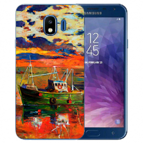 Silikon Hülle mit Fotodruck Gemälde für Samsung Galaxy J4 (2018) Etui
