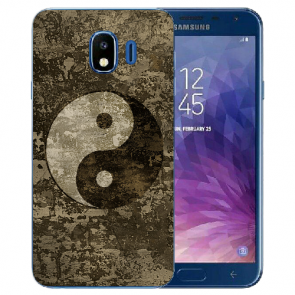Silikon Hülle mit Fotodruck Yin Yang für Samsung Galaxy J4 (2018)