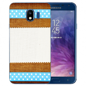 Samsung Galaxy J4 (2018) Silikon TPU Hülle mit Fotodruck Muster