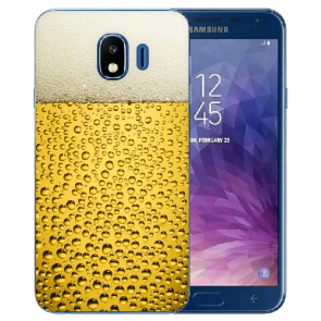 Samsung Galaxy J4 (2018) Silikon TPU Hülle mit Fotodruck Bier Case