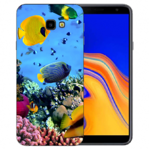 Samsung Galaxy J4 Plus (2018) TPU Hülle mit Fotodruck Korallenfische
