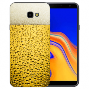 Samsung Galaxy J4 Plus (2018) TPU Silikon Hülle mit Fotodruck Bier