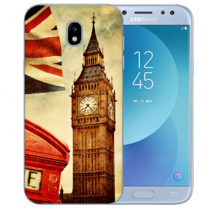 Samsung Galaxy J5 (2017) Silikon Hülle mit Big Ben London Fotodruck 