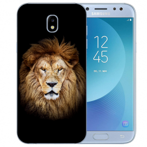 TPU-Silikon Hülle mit LöwenKopf Fotodruck für Samsung Galaxy J5 (2017)