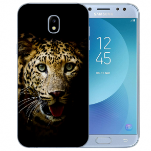 Schutzhülle TPU-Silikon mit Leopard Fotodruck für Samsung Galaxy J5 (2017)