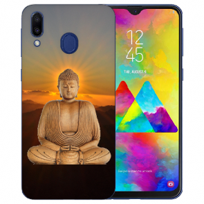 Samsung Galaxy M20 Silikon TPU Hülle mit Fotodruck Frieden buddha