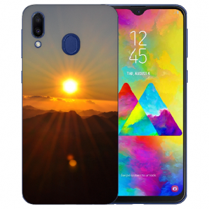 Samsung Galaxy M20 Silikon TPU Hülle mit Fotodruck Sonnenaufgang