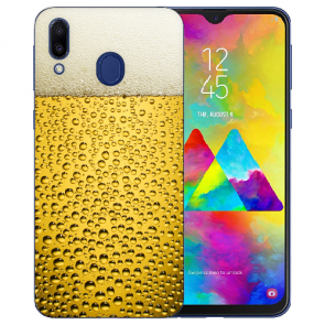 Silikon TPU Handy Hülle mit Bier Fotodruck für Samsung Galaxy M20 