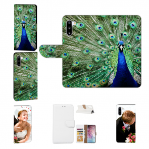 Schutzhülle Handy mit Pfau Bilddruck für Samsung Galaxy Note 10