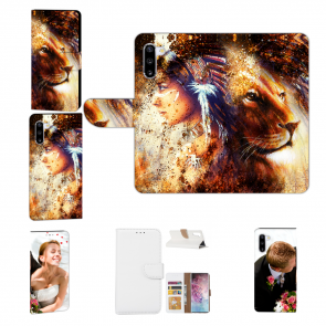 Samsung Galaxy Note 10 Handyhülle mit Fotodruck Löwe Indianerin Porträt 