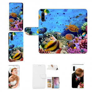Samsung Galaxy Note 10 Handy Hülle mit Fotodruck Aquarium Schildkröten 