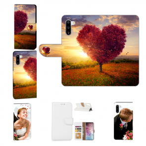Handy Schutzhülle mit Fotodruck Herzbaum für Samsung Galaxy Note 10