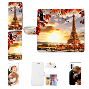 Samsung Galaxy Note 10 Handy Hülle mit Bilddruck Eiffelturm