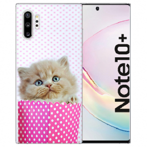 Samsung Galaxy Note 10 Plus TPU Hülle mit Fotodruck Kätzchen Baby