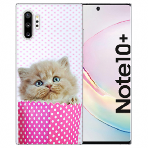 Samsung Galaxy Note 10 Plus TPU Hülle mit Fotodruck Kätzchen Baby 