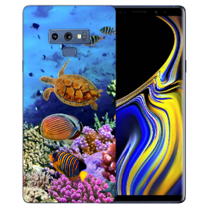 Samsung Galaxy Note 9 TPU Hülle mit Bilddruck Aquarium Schildkröten