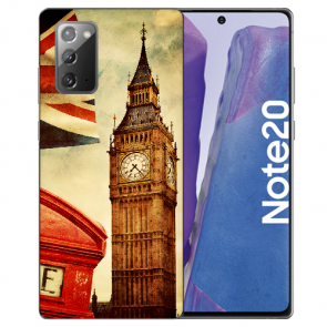 Samsung Galaxy Note 20 Silikon TPU Hülle mit Bilddruck Big Ben London