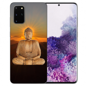 Samsung Galaxy A91 Silikon TPU Hülle mit Bilddruck Frieden buddha