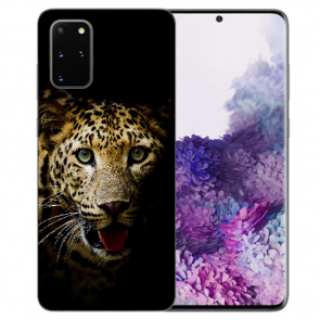 Samsung Galaxy A91 Silikon Schutzhülle TPU Case mit Bilddruck Leopard
