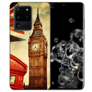 Samsung Galaxy S20 Ultra Silikon Hülle mit Bilddruck Big Ben London