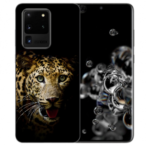 Samsung Galaxy S20 Ultra Silikon Schutzhülle TPU mit Leopard Bilddruck
