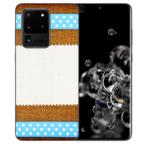 Samsung Galaxy S20 Ultra Silikon TPU Hülle mit Muster Fotodruck Etui