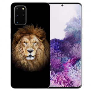Samsung Galaxy S20 FE Schutzhülle Silikon Hülle TPU mit Löwenkopf Fotodruck