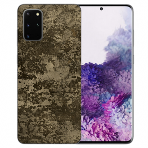 TPU Silikon Hülle mit Bilddruck Braune Muster für Samsung Galaxy S20 FE