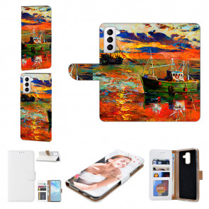 Smartphone Flip Case Handycover Fotodruck Gemälde für Samsung Galaxy S22 (5G)