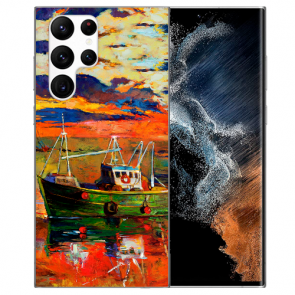 TPU Silikon für Samsung Galaxy S22 Ultra (5G) Cover Case Fotodruck Gemälde