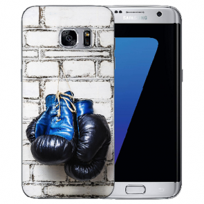 Samsung Galaxy S6 Silikon TPU Schutzhülle mit Bilddruck Boxhandschuhe