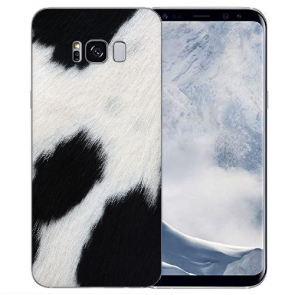 0,8mm TPU-Silikonhülle für Samsung Galaxy S8 mit Kuhmuster Bilddruck