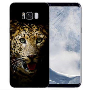 TPU-Silikonhülle mit Leopard Bilddruck 0,8mm für Samsung Galaxy S8