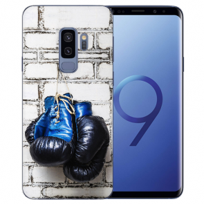 Samsung Galaxy S9 Plus TPU Silikon mit Boxhandschuhe Bilddruck