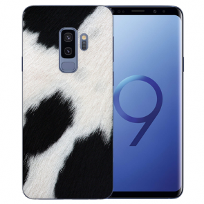 Samsung Galaxy S9 Plus TPU Silikon Hülle mit Kuhmuster Bilddruck