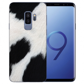 Samsung Galaxy S9 Plus TPU Silikon Hülle mit Kuhmuster Bilddruck 